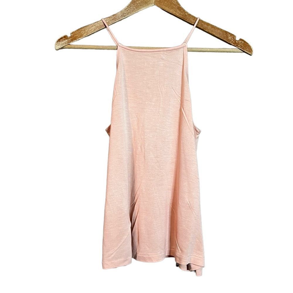 Wilfred light pink knit halter tank top
